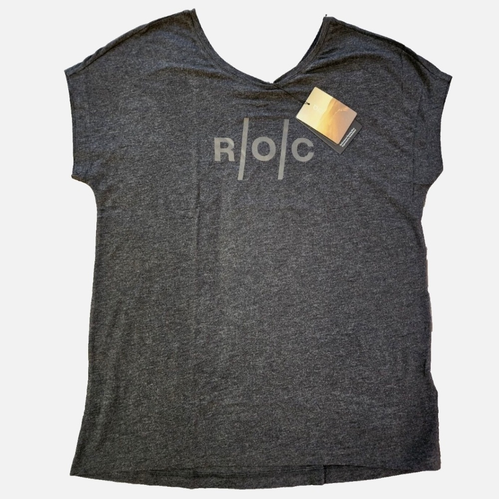 On™Cloud Women's R.O.C. Run On Clouds T-Shirt in Black XL NWT